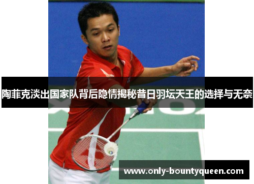 陶菲克淡出国家队背后隐情揭秘昔日羽坛天王的选择与无奈